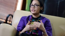 Sri Mulyani Indrawati, Indonesia's minister of finance, speaks during an interview in Jakarta, Indonesia, on Friday, Aug. 19, 2016. By 2018, Indonesia, Singapore and other countries are due to adopt Organisation for Economic Cooperation and Development reporting requirements to tell each other about their nationals holding assets abroad. Photographer: Dimas Ardian/Bloomberg