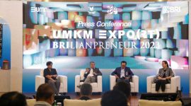 Foto : Acara BRI UMKM EXPO(RT) BRILIANPRENEUR 2023, di Jakarta Convention Center (JCC) pada 7-10 Desember 2023. (doc.Ist)