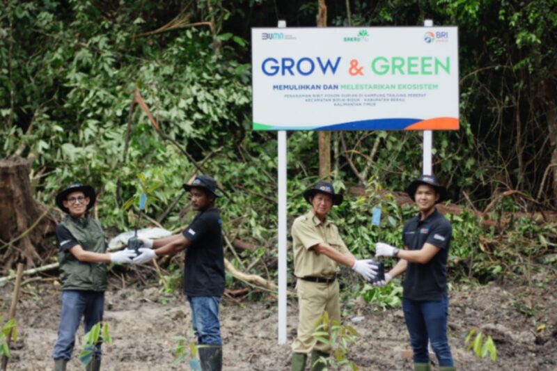 Dalam rangka memperingati Hari Gerakan Sejuta Pohon, BRI secara konsisten terus mewujudkan komitmennya dalam memperkuat ESG melalui program BRI Menanam-Grow & Green. (Dok. BRI)