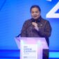Menteri Koordinator Bidang Perekonomian Republik Indonesia, Airlangga Hartarto, memberikan apresiasi atas capaian BRI dalam penyaluran kredit UMKM yang telah mencapai Rp1.106 triliun. (Dok. BRI)
