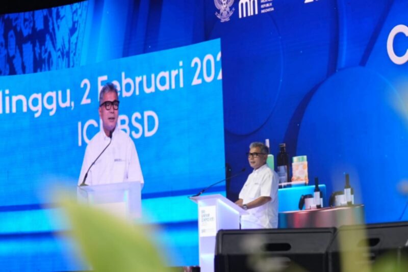 Direktur Utama BRI Sunarso saat menutup rangkaian acara BRI UMKM EXPO(RT) 2025 pada Minggu, 2 Februari 2025. (Dok. BRI)