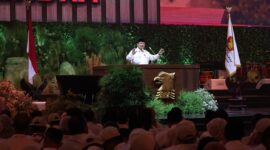 Acara peringatan HUT ke-17 Partai Gerindra yang digelar di Sentul International Convention Center (SICC), Sentul, Bogor. (Dok. Tim Media Prabowo)