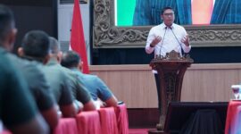 Wakil Menteri Pertanian (Wamentan), Sudaryono  dalam Rapat Koordinasi (Rakor) Teritorial Mabes TNI yang bertajuk Sinergi Akselerasi Swasembada Pangan Nasional di Denma Mabes TNI, Jakarta. (Dok. Kementan)