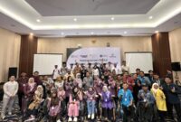 Para peserta penyandang disabilitas mengikuti pelatihan yang digelar Evermos bersama International Labour Organization (ILO) di Yogyakarta, Indonesia