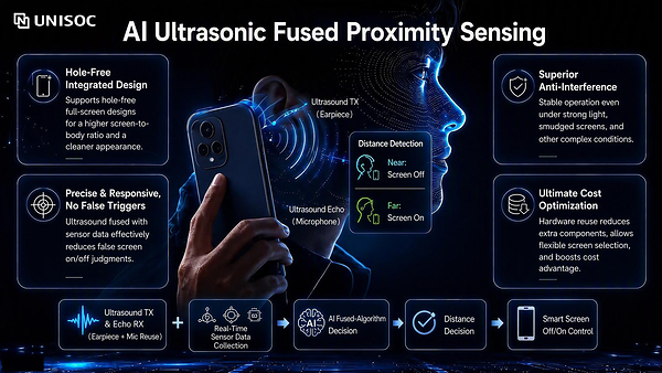 UNISOC AI Ultrasonic Fused Proximity Sensing