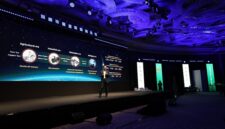 Calvin Zhao, President of MAE Product Line, Wireless Network Solution, Huawei, menyampaikan presentasi di GSMA M360 ASEAN 2026