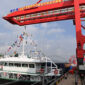A cargo vessel prepares to depart for Yangpu Port in south China's Hainan Province along the Pinglu Canal at an operation area in Nanning Port, south China's Guangxi Zhuang Autonomous Region, Sept. 16, 2026. China opened a major new canal on Wednesday, giving its landlocked southwest a shortcut to the coast and overseas markets, particularly those in the Association of Southeast Asian Nations (ASEAN), the country's largest trading partner. Built at a cost of 72.7 billion yuan (about 10.75 billion U.S. dollars), the 134.2-kilometer Pinglu Canal runs from Nanning, capital of south China's Guangxi Zhuang Autonomous Region, to the Beibu Gulf, the closest maritime outlet for much of southwest China. (Xinhua/Cao Yiming)