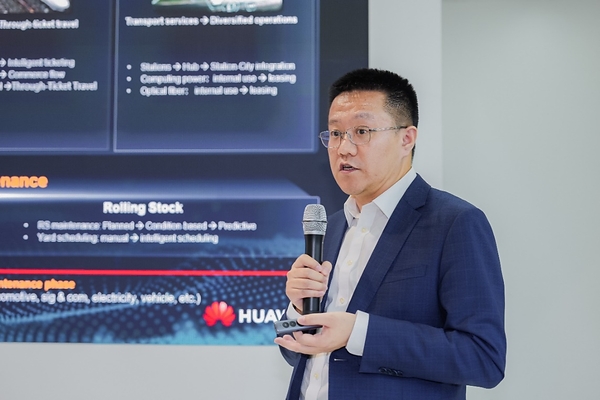 President of Huawei's Smart Rail BU, Raymond Zuo
