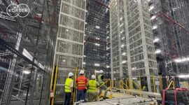A glimpse of the newly automated warehouse.