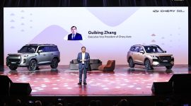 Zhang Guibing, Executive Vice President of Chery Auto, delivered a speech at CHERY Brand Night.