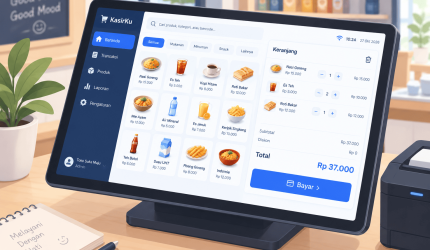 aAntarmuka KasirKu di Kedai Nyaman